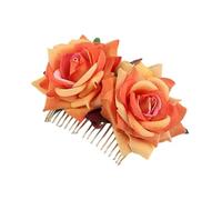 Huamengyuan Flower Hair Pin Bridal Hair Accessories Pink Flowers Flower Hair Clip Flower Multicoloured Rose Hair Pins Hair Accessories for Girls Women Party Beach Wedding