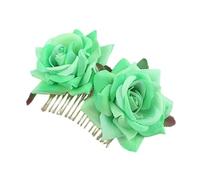 Huamengyuan Flower Hair Pin Bridal Hair Accessories Pink Flowers Flower Hair Clip Flower Multicoloured Rose Hair Pins Hair Accessories for Girls Women Party Beach Wedding