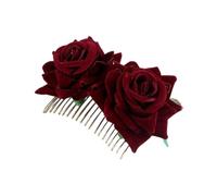 Huamengyuan Flower Hair Pin Bridal Hair Accessories Pink Flowers Flower Hair Clip Flower Multicoloured Rose Hair Pins Hair Accessories for Girls Women Party Beach Wedding