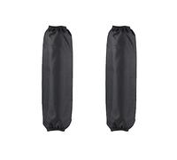 Huamengyuan Pack of 2 Universal Motorcycle Shock Absorber Dust Cover, Nylon, Black, Waterproof, 27 cm/10.6 inches, 35 cm/13.7 inches