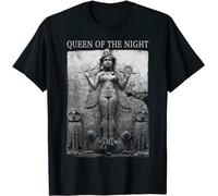 HUAMER Lilith Female Devil Gothic Pagan Samael Witchcraft Occult T-Shirt Black S