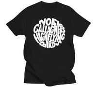 HUAMER Men Tshirt Noel Gallagher s High Flying Birds Circle T-Shirt Black L