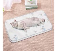 HUAMIAN 2 Pack Dog Cooling Mat Bed, Instant Cooling Pad for Dogs & Cats, Ice Silk Fabric Double-Sided Pet Cool Mat, Summer Essential for Pets Heat Relief (Style 4,45 * 75 cm)