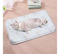 HUAMIAN 2 Pack Dog Cooling Mat Bed, Instant Cooling Pad for Dogs & Cats, Ice Silk Fabric Double-Sided Pet Cool Mat, Summer Essential for Pets Heat Relief (Style 6,60 * 100 cm)