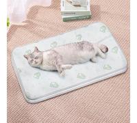 HUAMIAN 2 Pack Dog Cooling Mat Bed, Instant Cooling Pad for Dogs & Cats, Ice Silk Fabric Double-Sided Pet Cool Mat, Summer Essential for Pets Heat Relief (Style 3,45 * 75 cm)