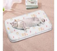 HUAMIAN 2 Pack Dog Cooling Mat Bed, Instant Cooling Pad for Dogs & Cats, Ice Silk Fabric Double-Sided Pet Cool Mat, Summer Essential for Pets Heat Relief (Style 5,45 * 75 cm)