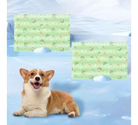 HUAMIAN 2 Pack Gel Cooling Mat for Pets, Scratch-resistant Dog Cooling Mat Bed, Waterproof Double-sided Instant Cool Pad for Dogs & Cats, Summer Essential for Pets Heat Relief (Style 5,40 * 50cm)