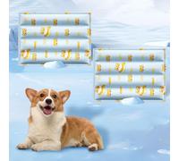 HUAMIAN 2 Pack Gel Cooling Mat for Pets, Scratch-resistant Dog Cooling Mat Bed, Waterproof Double-sided Instant Cool Pad for Dogs & Cats, Summer Essential for Pets Heat Relief (Style 1,30 * 40cm)