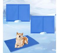 HUAMIAN 2 Pack Gel Cooling Mat for Pets, Scratch-resistant Dog Cooling Mat Bed, Waterproof Double-sided Instant Cool Pad for Dogs & Cats, Summer Essential for Pets Heat Relief (40 * 30cm)