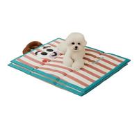 HUAMIAN 2 Pcs Dog Cooling Mat Bed, Double-sided Waterproof Stain-resistant Dog Cool Mat Ice with Handle, Foldable Pet Cool Pad for Dogs Cats for Hot Summer Indoor Outdoor Use (Style 4,XL-85 * 62cm)
