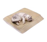 HUAMIAN 5 Pack Dog Cooling Mat Bed, Instant Cooling Pad for Dogs & Cats, Breathable Cool Bamboo Double-Sided Pet Cool Mat with Bound Edges, Summer Essential for Pets Heat Relief (Style 1,35 * 25cm)