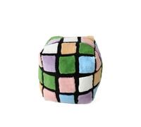 HUAMIAN Cube Plush Toy, Soft Cozy Plushie Stuffed Pillow, Cute Colourful Cuddly Plush Cushions Fluffy Doll for Kids Adults, Ideal for Sofa Bed Floor Living Room Home Decor & Car (28CM*28CM)