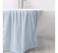 HUAMIAN Luxury Large Bath Towel, Premium Coral Fleece Bathroom Towels, Super Soft & Plush, Absorbent Quick Dry Bath Sheet for Adults, Spa, Gym, Bathroom & Hotel Decor, 170x90cm (Blue)