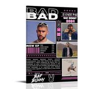 HUAMINGUKYYDS BAD BUNNY Escoge Entre Camiseta Ó Sudadera - Blanco Sudadera Con Capucha XL Poster; Room Aesthetics, Canvas Oil Painting, Album/movie Poster Hanging Picture