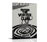 HUAMINGUKYYDS Enter The Vortex Club Poster; Room Aesthetics, Canvas Oil Painting, Album/movie Poster Hanging Picture