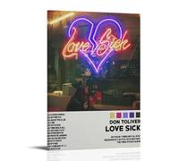 HUAMINGUKYYDS Love Sick by Don Toliver Poster; Room Aesthetics, Canvas Oil Painting, Album/movie Poster Hanging Picture