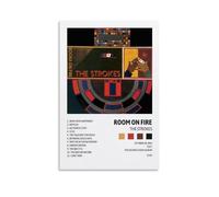 HUAMINGUKYYDS Room On Fire - Album by The Strokes Poster; Room Aesthetics, Canvas Oil Painting, Album/movie Poster Hanging Picture