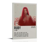 HUAMINGUKYYDS Ruby - Jennie BLACKPINK Poster; Room Aesthetics, Canvas Oil Painting, Album/movie Poster Hanging Picture