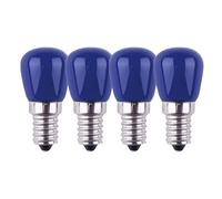 HUAMu 4 x 3 W E14 Blue LED Bulb, E14 Blue Decorative LED Bulb, 25 W Red Bulb Replacement, Suitable for Ambient Lighting, Halloween, Christmas Decorative Lights
