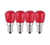 HUAMu 4 x 3 W E14 Blue LED Bulb, E14 Red Decorative LED Bulb, 25 W Red Bulb Replacement, Suitable for Ambient Lighting, Halloween, Christmas Decorative Lights