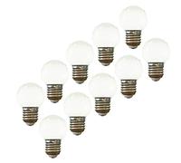 HUAMu E27 led Bulb,Decorative Festoon Bulb 2W,Small Golf Ball Bulb,Cold White,PC Material AC220V-240V,Pack of 10