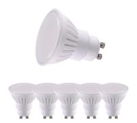 HUAMu GU10 10W LED Bulbs, 90W Halogen Spotlight Equivalent,Warm White 2700K,900lm,110° Wide Beam, Ceramic housing with Frosted Cover,Non-dimmable, Pack of 6