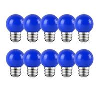 HUAMu LED Colored Bulbs 2W E27 G45 Blue Light Bulb for Party Lighting, Outdoor Patio, Christmas