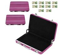 HuaMuDM 2 Piece Suitcase Business Card Box, Money Case as Money Gift, c, /, /