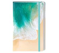 HUAMXE A5 Hardcover Lined Journal Notebook, 160 Pages Beach