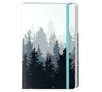 HUAMXE A5 Hardcover Lined Journal Notebook, 160 Pages Forest