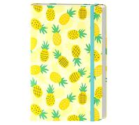 HUAMXE A5 Hardcover Lined Journal Notebook, 160 Pages Pineapple