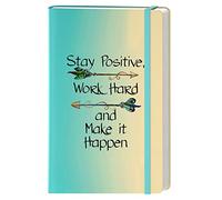 HUAMXE Lined Journal Notebook, Hardcover Journal for Women, Medium 5.7 x 8.4 in, 160 Pages Thick Paper, Cute Aesthetic Floral College Ruled Notebook for Writing Journaling Work School Office, Quotes