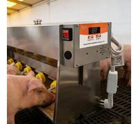 HuanEssentric Automatic Piglet Feeder,Universal Suckling Machine for Lambs,Stainless Steel Constant Temperature Feeder,10/14 Fully Automatic Nipple Feeder with Sound Simulation 14nipples