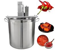 HuanEssentric Electric Mixer Machine,Commercial Automatic Stir,Food Mixer Pot Stirrer Mixer,Automatic Jam Blender,With Double Layer Stirring Scraper for Jam Sauce 25L