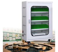 HuanEssentric Rechargeable Mobile Phone Storage Locker,Mobile Phone Charging Cabinet W/Wheels,Combination Lo,Portable Charging Mobile Phone Cabinet for School Church Airport 50slots