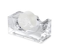 Huang Acrylic Clear Block Tape Dispenser modern design crystal clear construction perfect for home or office