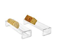 Huang Acrylic Clear Cheese & Cracker Tray Set (Cracker Holder Set)