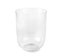 Huang Acrylic Clear Round Wastebasket Trash Can | Garbage Container Bin for Bathrooms, Kitchens, Home Offices | Shatter-Proof, Stylish, Durable and Compact Design