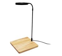 HUANGANG Rotating LED Aquariums Light With Wood Stand For Fishtanks And Potted Plant Terrariums Landscaping Lighting Supply
