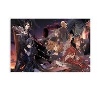 HUANGCHOU Anime Poster Black Butler 51 Canvas Poster Bedroom Decor Sports Landscape Office Room Decor Gift 12×18inch(30×45cm) Unframe-style1