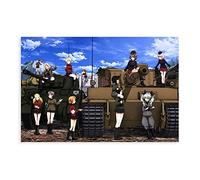 HUANGCHOU Anime Poster GIRLS Und PANZER 1 Canvas Poster Bedroom Decor Sports Landscape Office Room Decor Gift 12×18inch(30×45cm) Unframe:
