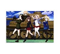 HUANGCHOU Anime Poster GIRLS Und PANZER 5 Canvas Poster Bedroom Decor Sports Landscape Office Room Decor Gift 20×30inch(50×75cm) Unframe: