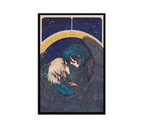 HUANGCHOU Anime Poster Howl's Moving Castle 12 Canvas Poster Bedroom Decor Sports Landscape Office Room Decor Gift 12×18inch(30×45cm) Unframe-style1