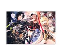 HUANGCHOU Anime Poster Seraph of The End 2 Canvas Poster Bedroom Decor Sports Landscape Office Room Decor Gift 12×18inch(30×45cm) Unframe:
