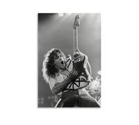 HUANGFX Eddie Van Halen Guitarist Singer Wall Art Print Canvas Poster Decoration Poster 12x18inch(30x45cm) Unframe-style