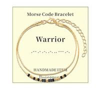 Huanggang Inspirational Gifts for Women, Morse Code Bracelets Secret Message for Daughter Mom Best Friend Teacher Mother's Day Valentine's Day Birthday Christmas Graduation Unique Funny Gifts, 4 UK