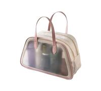 HUANGGG Clear Makeup Storage Bag Cosmetic Double Layer Skincares Container Practical Travel Supplies