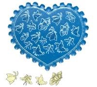 HUANGGG Silicone Nails Art Mold Accessory Molds Flower Theme 3D Nails Decorative Mold Silicone Texture for Various Nails Types