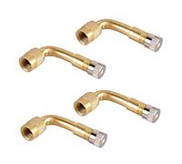 HuangguiyuanV 4pcs 90° Bend Tyre Valve Extension Adapter,Universal Tire Valve Stem Extenders Adaptor,for Auto, Car, Motorcycle, Bike