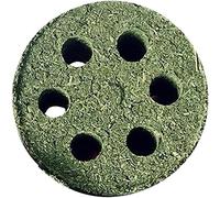 HuangguiyuanV Natural Hay Rabbit Chew Toys,High-Fiber Hay Cakes Treats,Interactive Toys Chinchilla Treats for Rabbits Guinea Pigs Hamsters Teeth Grinding (S)